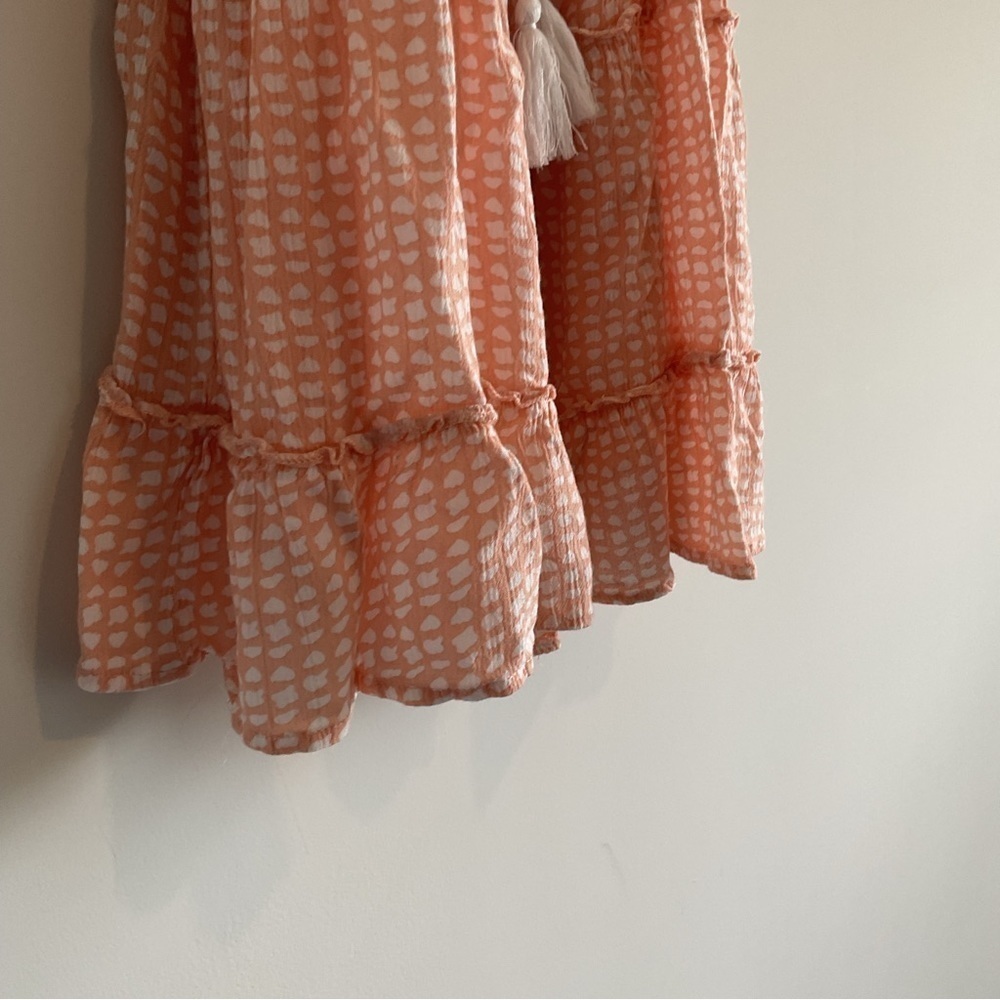 Kiwi and Punch Size M Beach Summer Dress Peachy Color Shirt Dress. Sleeveless - Picture 8 of 8